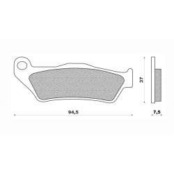 Τακάκια Daytona 33202 (FA181)(FA245)(FD186) Τακάκια Daytona 33202 (FA181)(FA245)(FD186)